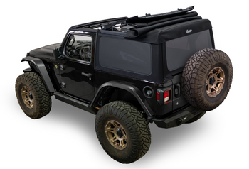 Bestop 54728-17 Supertop Glide Soft Top in Black Twill for Jeep Wrangler JL 2 Door 2018+