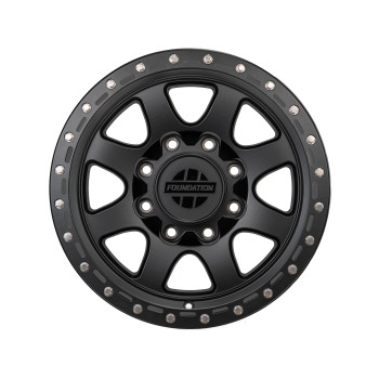 Foundation Wheels 395 HD RAM 8 Lug Specific Wheel in Satin Black