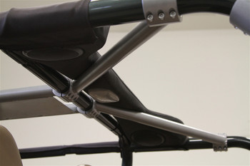 Rock Hard 4x4 Rear Overhead Angle Bars for TJ with Sound Bar