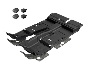 Armorlite B1022633-BLK1-AA Front & Rear Flooring Kit for Double Cab Toyota Tacoma without Bin 2016-2023