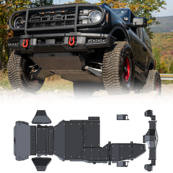 IAG Off-Road IAG-BDY-F2321 Rock Armor Complete Skid Plate Set for Ford Bronco 4 Door 2021+