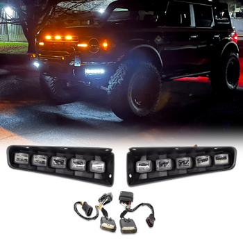 IAG Off-Road IAG-BDY-F3134 I-Line 5 Lamp Bumper Indicator Light Kit for Ford Bronco 2021+