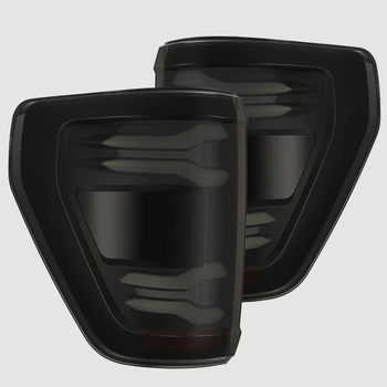 AlphaRex 653040 LUXX-Series LED Tail Lights in Black for Ford F150 2021-2023