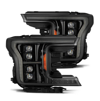 AlphaRex 880249 NOVA-Series LED Projector Headlights in Alpha Black for Ford F150 2018-2020