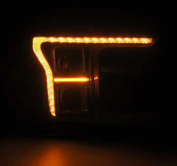 AlphaRex 880252 MKII Style PRO-Series Halogen Projector Headlights in Black for Ford F150 2018-2020