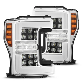 AlphaRex 880101 NOVA-Series LED Projector Headlights in Chrome for Super Duty 2017-2019