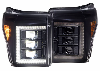 Morimoto LF505-ASM XB LED Headlights with White DRL for Ford Super Duty 2011-2016