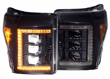 Morimoto LF505-A-ASM XB LED Headlights with Amber DRL for Ford Super Duty 2011-2016