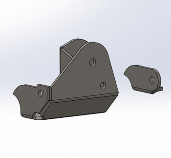 RPM Steering RPM-3041 Ultimate Raised Track Bar Bracket for Jeep Wrangler JK 2007-2018