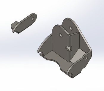 RPM Steering RPM-3041 Ultimate Raised Track Bar Bracket for Jeep Wrangler JK 2007-2018