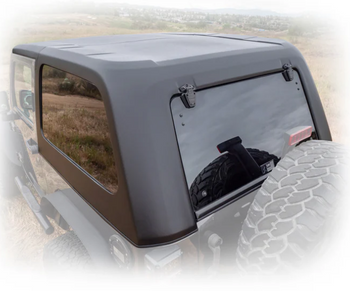 Turn Offroad HTJKFB2-M2 Fastback Hard Top for Jeep Wrangler JK 2 Door 2007-2018