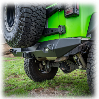 Turn Offroad JKRB-03 Rear Bumper with LED Light Pods & Hitch Receiver for Jeep Wrangler JK 2007-2018