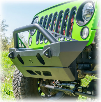 Turn Offroad JPFB-01 Front Bumper with Skid Plate for Jeep Wrangler JK, JL & Gladiator JT 2007+