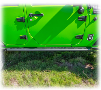 Turn Offroad JKST-01 Frame Mount Rock Slider Steps for Jeep Wrangler JK 4 Door 2007-2018