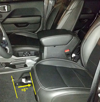 Misch 4x4 JBBJLE250P Big Boy Seat Brackets Passenger Side for Jeep Wrangler JL & Gladiator JT Diesel/392/4XE 2020+