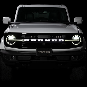 Putco 92851 Luminix LED Grille Emblem for Ford Bronco without Front Camera 2021+
