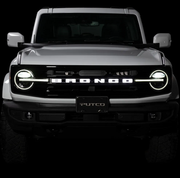 Putco 92852 Luminix LED Grille Emblem for Ford Bronco with Front Camera 2021+