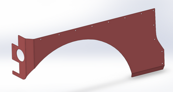 RPM Steering RPM-3100 10" Stretch Aluminum Rear Corner Armor for Jeep Wrangler JK 2 Door 2007-2018