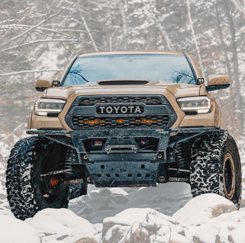 C4 Fabrication 1200-3516-NB Rock Runner Front Bumper for Toyota Tacoma 2016-2023