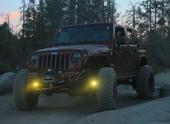 Gatekeeper Off-Road KPJKR-GK Steerable Knuckle Pod Light Mounts for Jeep Wrangler JK 2007-2018