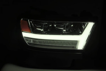 Alpharex 880544 LUXX-Series LED Projector Headlights Chrome Ram 1500 2019-2024