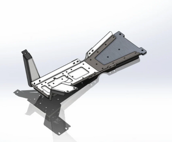 Next Venture Motorsports NV-JL-07040-MY21-ALM_A-UHMW JL 3.6 Engine/Trans Mod Skid Kit 7000 Series 2021+