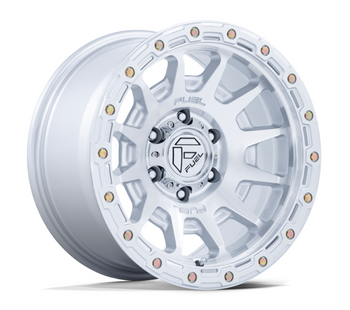 Fuel FC884SD Fortress Wheel 17x8.5 in Gloss Silver with Machined Face