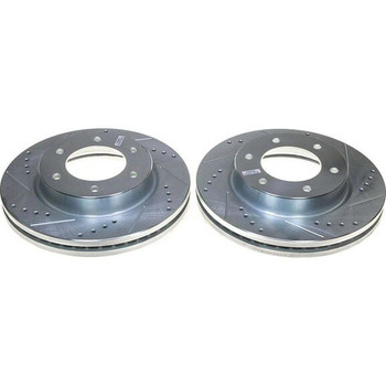 Power Stop AR85199XPR Evolution Drilled & Slotted Rear Brake Rotors for Ford Bronco 2021+