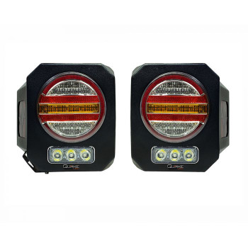 Quake LED QMT1042 Tech Tail Lights for Jeep Wrangler JL 2018+