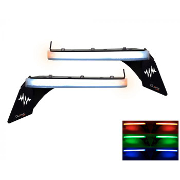 Quake LED QTE1179 RGB Slim DRL Fender Chop Kit for Jeep Wrangler JL & Gladiator JT 2018+
