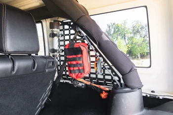 DV8 Offroad MPJK-02 Pocketed Rear Window Molle Panels for Jeep Wrangler JK 4 Door 2007-2018