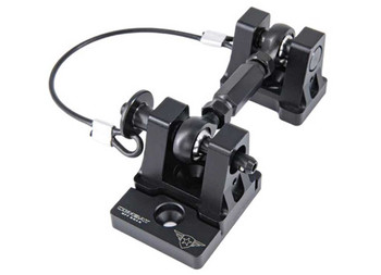 Combat Off Road 99-1091 Billet Aluminum Hood Latch Set Black Out Series for Jeep Wrangler JK, JL & Gladiator JT 2007+