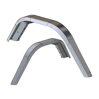 Next Venture Motorsports NV-JL2-00085 Aluminum High Line Fender Flares for Jeep Wrangler JL 2 Door 2018+