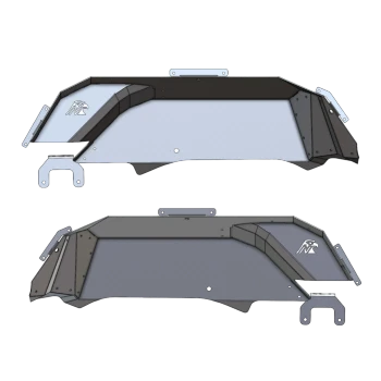 Next Venture Motorsports NV-JT-00185 Aluminum Rear Inner Fenders for Jeep Gladiator JT 2020+