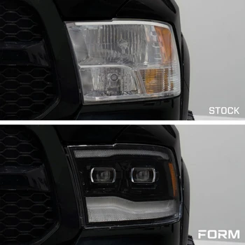 Form Lighting FL0016 Sequential LED Projector Headlights for Ram 1500 Classic 2019-2024