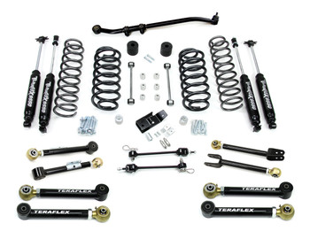 TeraFlex 1456352 3" Lift Kit with 8 FlexArms, Trackbar and 9550 Shocks for Jeep Wrangler TJ/LJ 1997-2006