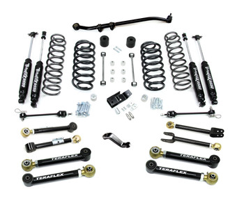 TeraFlex 1456452 4" Lift Kit with 8 FlexArms, 9550 Shocks and Trackbar for Jeep Wrangler TJ/LJ 1997-2006
