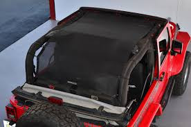SpiderWebShade JK2D Long Mesh Shade Top for Jeep Wrangler JK 2 door 2007-2016
