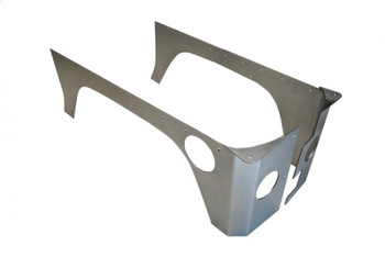 EVO MFG EVO-1070-2D Rear Rockskin Corners in Steel for Jeep Wrangler JK 2 Door 2007-2016