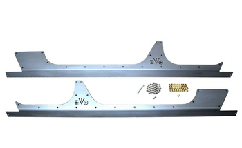 EVO MFG EVO-1047-4D RockSkins in Steel for Jeep Wrangler JK 4 Door 2007-2018