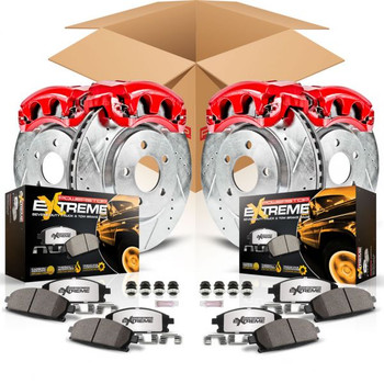 Power Stop KC2798-36 Front & Rear Z36 Extreme Performance Tow & Truck Brake Kit with Calipers for Jeep Wrangler JK 2007-2016