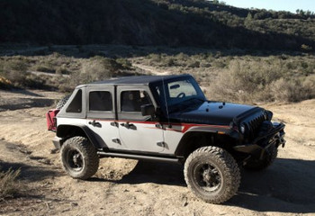 Rampage Products 139835 TrailView Soft Top (shown on 4 door) for Jeep Wrangler JK 4 Door Unlimited 2007-2016