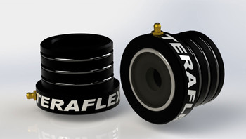 TeraFlex 4354050 High Performance Tera30/44 Front Axle Tube Seal with 1/2" Wall Tube for Jeep Wrangler JK 2007-2016