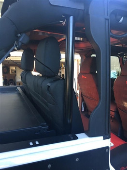 Rock Hard 4x4 RH-1035 Bolt-In Ultimate Sport Cage C-Pillar Brace Kit for Jeep Wrangler JK 4 Door 2007-2018