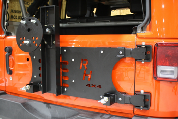 Rock Hard 4x4 RH-5050 Freedom Series Body Mounted Tire Carrier for Jeep Wrangler JK 2007-2018