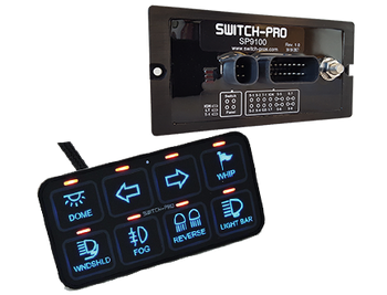 Switch Pros SP-9100 Bezel Style 8 Switch Panel Power System with Concealed Mounting Hardware