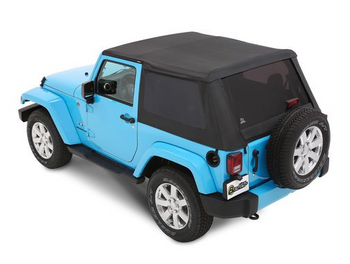 Bestop 56852-35 All New TrekTop Soft Top in Black Diamond for Jeep Wrangler JK 2 Door 2007-2018