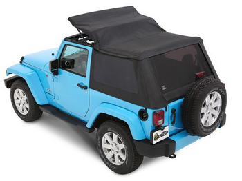 Bestop 56852-35 All New TrekTop Soft Top in Black Diamond for Jeep Wrangler JK 2 Door 2007-2018