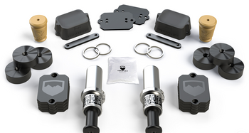 TeraFlex 1958350 SpeedBump Front & Falcon Progressive Rear Bump Stop Kit 0-4.5" of Lift for Jeep Wrangler JL 2018+