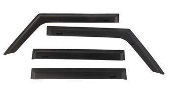 Rugged Ridge 11349.17 Front & Rear Window Visors for Jeep JL & JT 4 Door 2018+